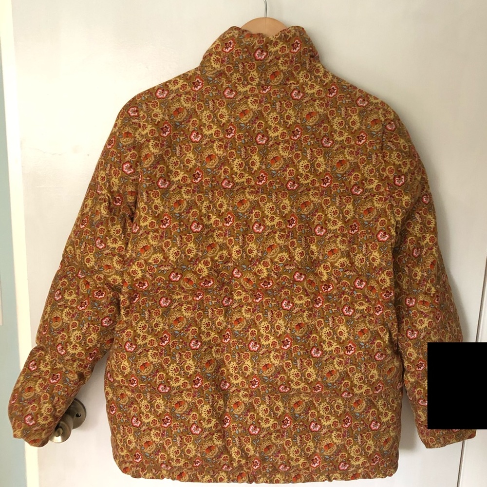 Corduroy Puffer Jacket in Mumbai Floral XS - Picture 8 of 11